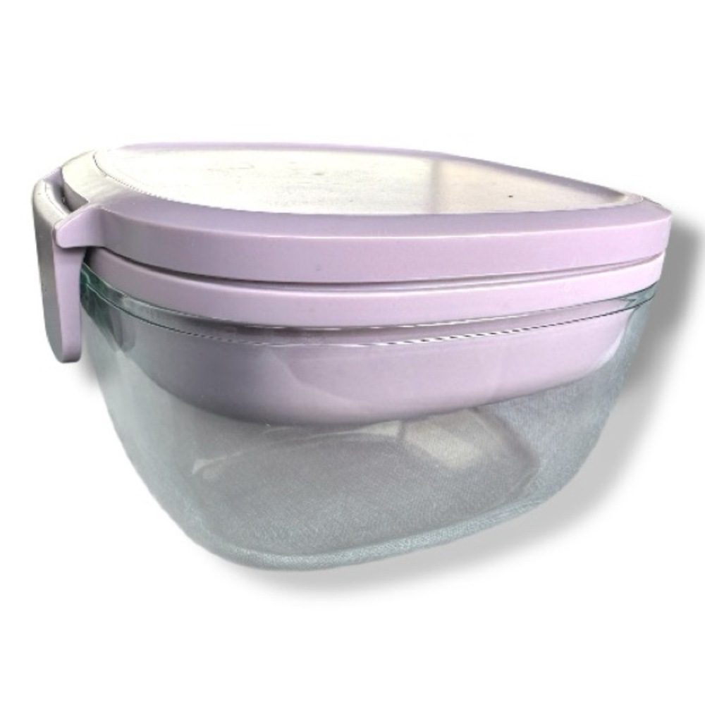 Bentgo Glass Lunch Container Leakproof Meal Prep Box with Fork BPA Free